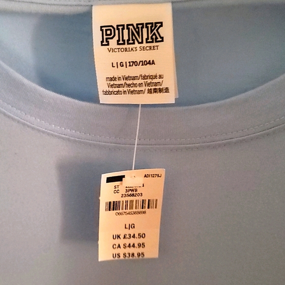 PINK Light Blue Long-sleeved Shirt - Picture 3 of 4